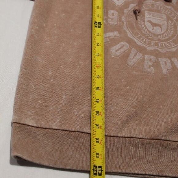 PINK Victoria's Secret XS Cowl-neck Lite Brown Sweatshirt Everyday Lounge - NWT - Picture 8 of 8